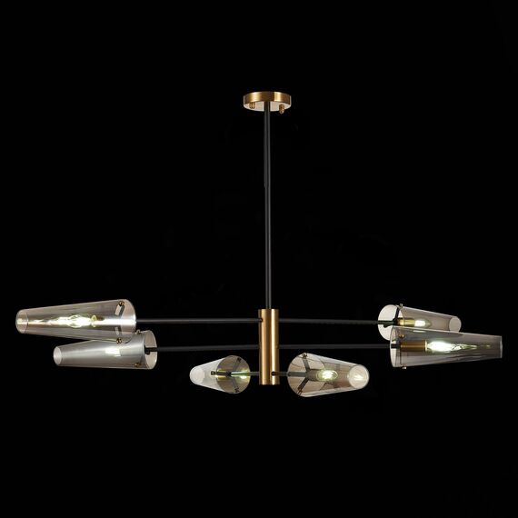 SL1209.302.06 Светильник потолочный ST-Luce Бронза,Черный/Дымчатый E14 6*40W MORAVE, изображение 4