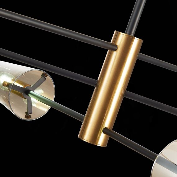 SL1209.302.06 Светильник потолочный ST-Luce Бронза,Черный/Дымчатый E14 6*40W MORAVE, изображение 10