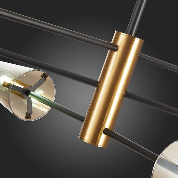 SL1209.302.06 Светильник потолочный ST-Luce Бронза,Черный/Дымчатый E14 6*40W MORAVE, изображение 11