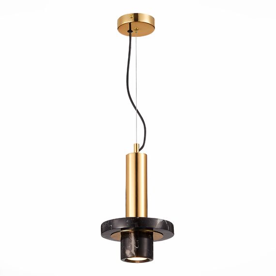 SL1210.403.01 Светильник подвесной ST-Luce Золотистый/Черный GU10 1*5W PIETRA, изображение 3