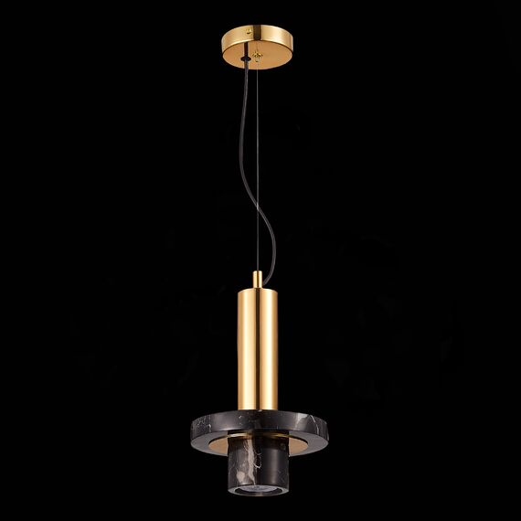 SL1210.403.01 Светильник подвесной ST-Luce Золотистый/Черный GU10 1*5W PIETRA, изображение 4