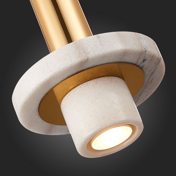 SL1210.503.01 Светильник подвесной ST-Luce Золотистый/Белый GU10 1*5W PIETRA, изображение 8