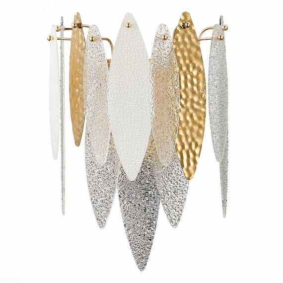 SL1224.201.02 Бра ST-Luce Золотистый/Прозрачный, Белый E14 2*60W LASTRA, изображение 6