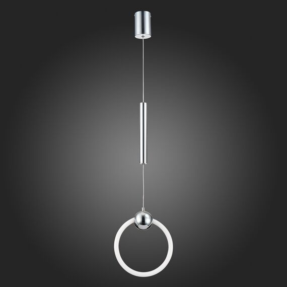 SL1578.103.01 Подвес ST-Luce Хром/Белый,Хром LED 1*15W 3000K GIERA, изображение 5