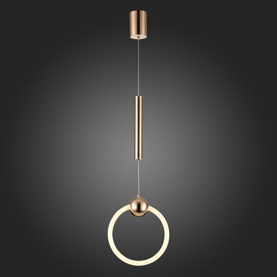 SL1578.203.01 Подвес ST-Luce Золотистый/Золотистый, Белый LED 1*15W 3000K GIERA, изображение 2