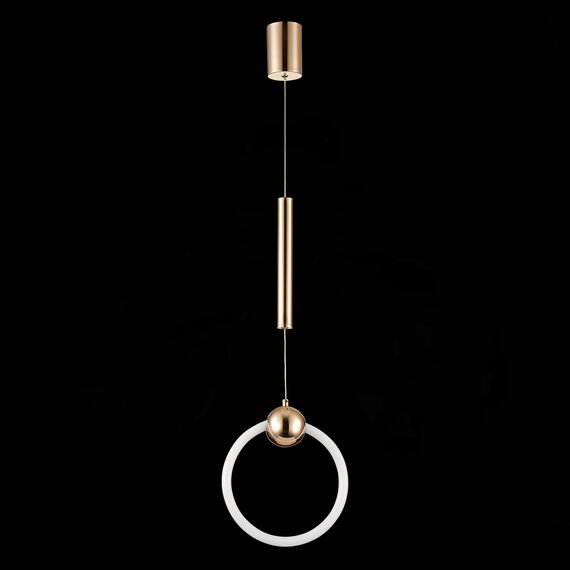 SL1578.203.01 Подвес ST-Luce Золотистый/Золотистый, Белый LED 1*15W 3000K GIERA, изображение 4