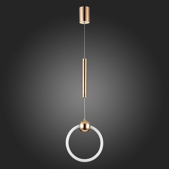 SL1578.203.01 Подвес ST-Luce Золотистый/Золотистый, Белый LED 1*15W 3000K GIERA, изображение 5