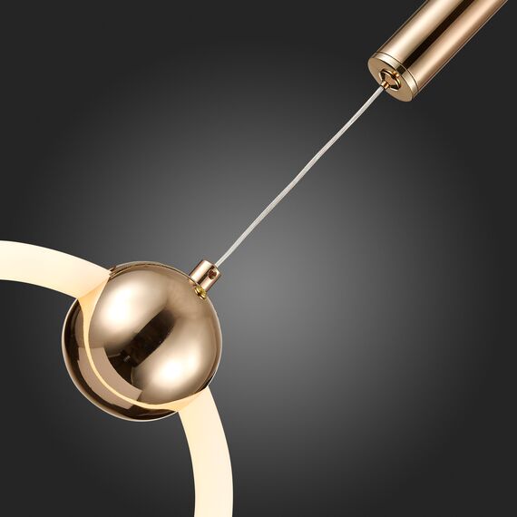 SL1578.203.01 Подвес ST-Luce Золотистый/Золотистый, Белый LED 1*15W 3000K GIERA, изображение 8