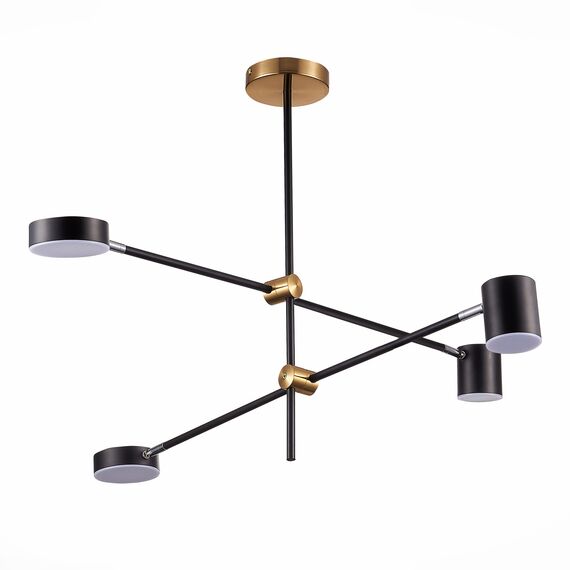 SL1604.432.04 Светильник потолочный ST-Luce Черный, Латунь/Черный LED 4*5W 3000K RODRIGO, изображение 9