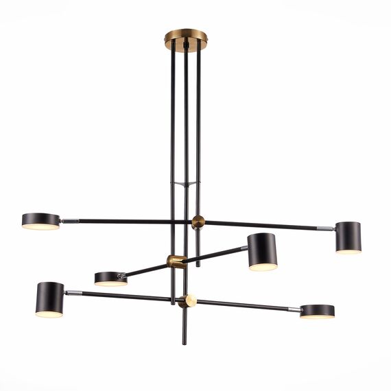 SL1604.432.06 Светильник потолочный ST-Luce Черный, Латунь/Черный LED 6*5W 3000K RODRIGO, изображение 6