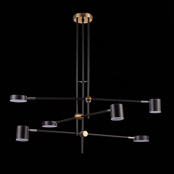 SL1604.432.06 Светильник потолочный ST-Luce Черный, Латунь/Черный LED 6*5W 3000K RODRIGO, изображение 7