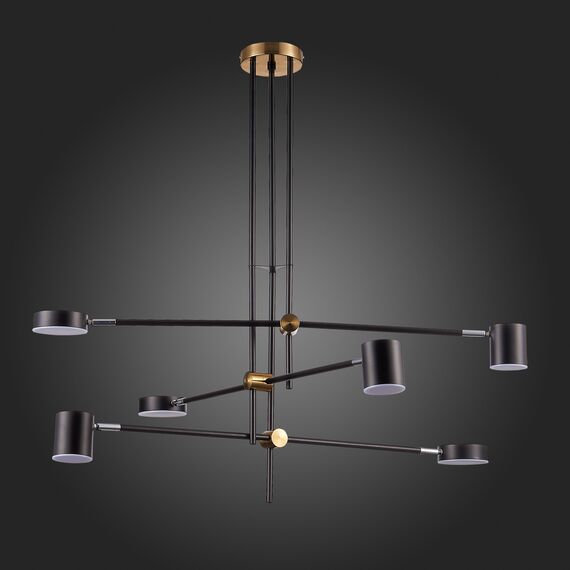 SL1604.432.06 Светильник потолочный ST-Luce Черный, Латунь/Черный LED 6*5W 3000K RODRIGO, изображение 8