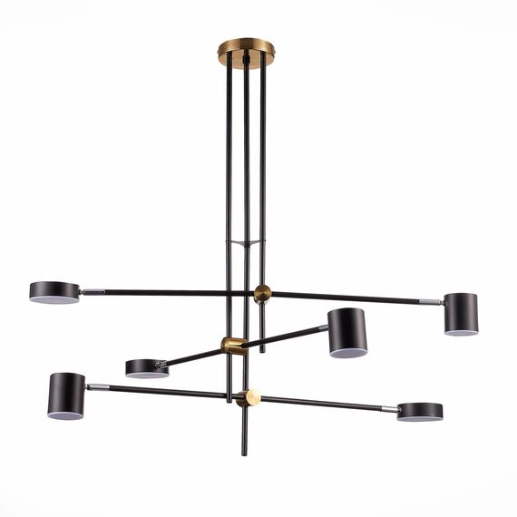 SL1604.432.06 Светильник потолочный ST-Luce Черный, Латунь/Черный LED 6*5W 3000K RODRIGO, изображение 9