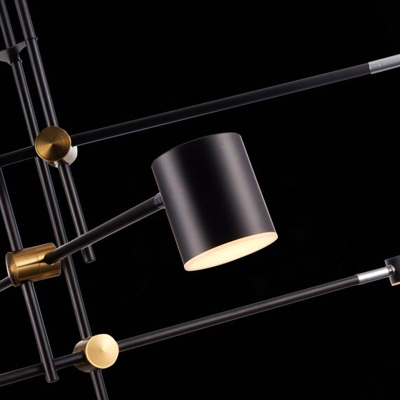 SL1604.432.06 Светильник потолочный ST-Luce Черный, Латунь/Черный LED 6*5W 3000K RODRIGO, изображение 10