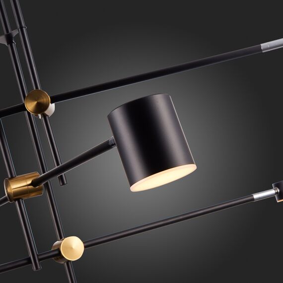 SL1604.432.06 Светильник потолочный ST-Luce Черный, Латунь/Черный LED 6*5W 3000K RODRIGO, изображение 11