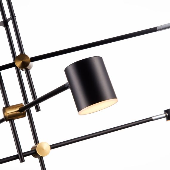 SL1604.432.06 Светильник потолочный ST-Luce Черный, Латунь/Черный LED 6*5W 3000K RODRIGO, изображение 12