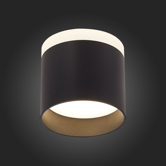 ST102.442.09 Светильник потолочный Черный LED 1*9W 4000K 702Lm Ra>80 120° IP20 D79xH75 170-240V Накладные светильники, изображение 2