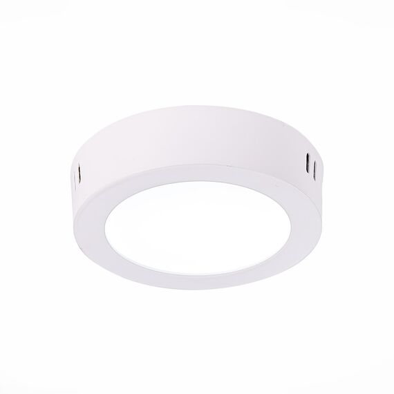 ST112.542.06 Светильник настенно-потолочный Белый LED 1*6W 4000K 370Lm Ra80 120° IP20 D110xH28 90-26 Накладные светильники, изображение 3