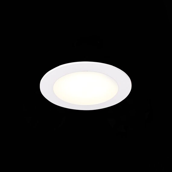 ST209.538.06 Св-к встр. Белый LED 1*6W 3000K 330Lm Ra80 110° IP20 D120xH8 90-265V Встраиваемые светильники, изображение 7
