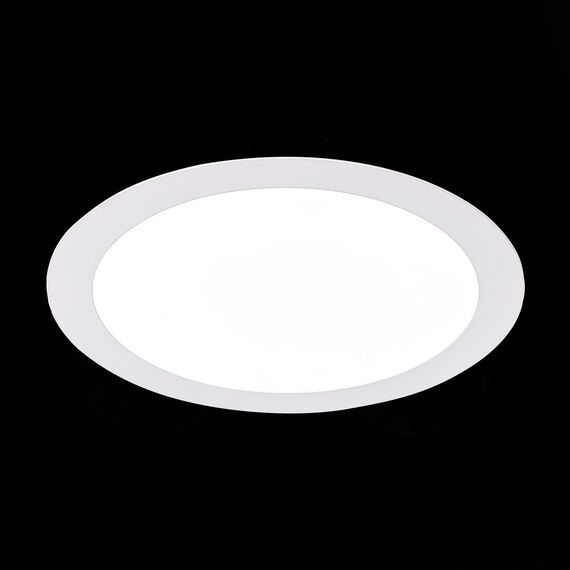 ST209.538.18 Св-к встр. Белый LED 1*18W 3000K 1 296Lm Ra80 110° IP20 D225xH8 90-265V Встраиваемые светильники, изображение 7