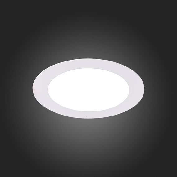 ST210.538.08 Св-к встр. Белый LED 1*8W 3000K 640Lm Ra80 110° IP20 D120xH30 220-240V Встраиваемые светильники, изображение 8