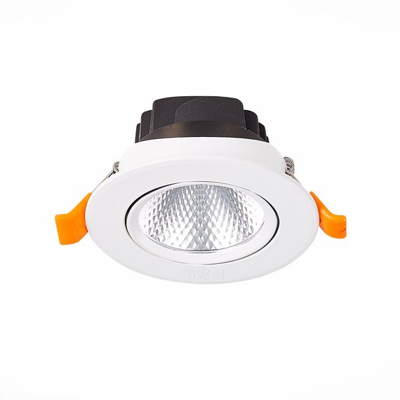 ST211.538.06.24 Св-к встр. Белый LED 1*6W 3000K 480Lm Ra80 24° IP20 D86xH50 220-240V Встраиваемые светильники, изображение 6