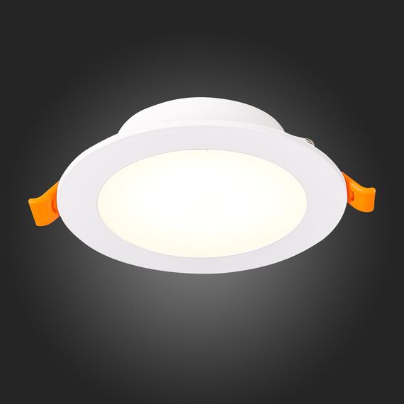 ST212.508.10 Св-к встр. Белый LED 1*10W 3000K/4000K/6000K 850Lm Ra80 110° IP20 D120xH30 220-240V Встраиваемые светильники, изображение 2