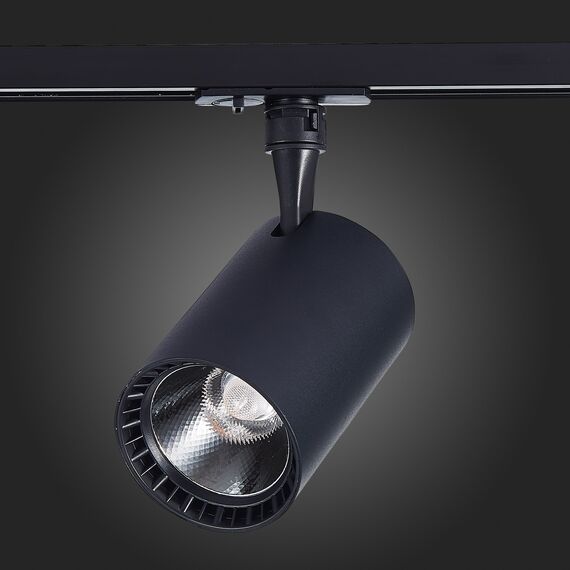 ST351.446.20.24 Св-к трек. Черный LED 1*20W 4000K 1 800Lm Ra?80 24° IP20 L118xW78xH174 100-240V BASE, изображение 5