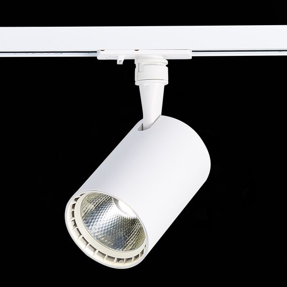 ST351.536.20.24 Св-к трек. Белый LED 1*20W 3000K 1 800Lm Ra?80 24° IP20 L118xW78xH174 100-240V BASE