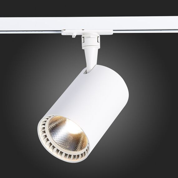 ST351.536.30.24 Св-к трек. Белый LED 1*30W 3000K 2 700Lm Ra?80 24° IP20 L139xW89xH194 100-240V BASE, изображение 2