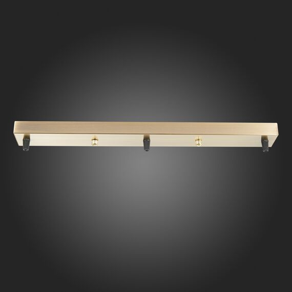 SL001.313.03 Потолочное крепление на 3 лампы (прямоугольное) ST-Luce Бронза SL1, изображение 2