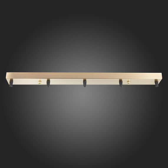 SL001.313.05 Потолочное крепление на 5 ламп (прямоугольное) ST-Luce Бронза SL1, изображение 2