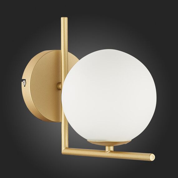 SL1148.301.01 Светильник настенный ST-Luce Латунь/Белый G9 1*5W CODDA, изображение 5