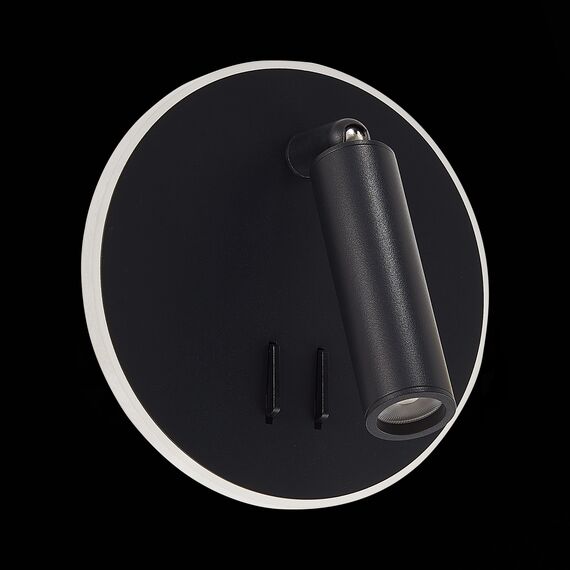 SL1586.413.01 Светильник настенный Черный LED 1*8W 3000K 624Lm Ra>80 24° IP20 L-xW155xH155 170-240V Настенные светильники, изображение 7