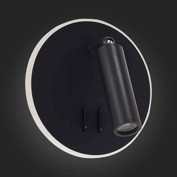 SL1586.413.01 Светильник настенный Черный LED 1*8W 3000K 624Lm Ra>80 24° IP20 L-xW155xH155 170-240V Настенные светильники, изображение 8