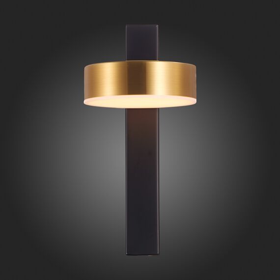 SL6000.301.01 Светильник настенный ST-Luce Черный/Латунь LED 1*7W 3000K PANCES, изображение 8