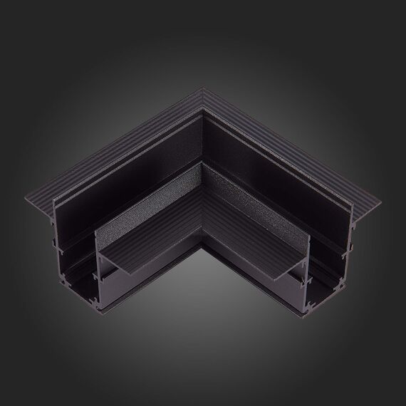 ST007.429.00 Угол-соединитель для встраиваемого магнитного шинопровода под ГКЛ 9м ST-Luce Черный SKYLINE 48, изображение 2