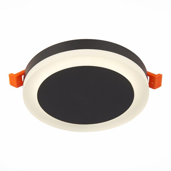 ST104.442.06 Светильник встраиваемый Черный LED 1*6W 4000K 468Lm Ra>80 120° IP20 D110xH20 170-240V Встраиваемые светильники, изображение 3