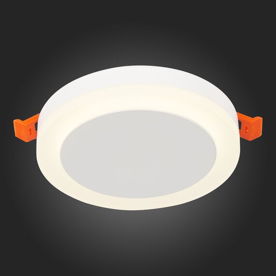 ST104.542.06 Светильник встраиваемый Белый LED 1*6W 4000K 468Lm Ra>80 120° IP20 D110xH20 170-240V Встраиваемые светильники, изображение 2