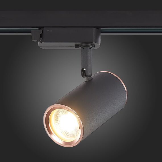 ST301.426.01 Св-к трек. Черный GU10 1*50W L104xW54xH111 220V Без ламп BASE, изображение 2
