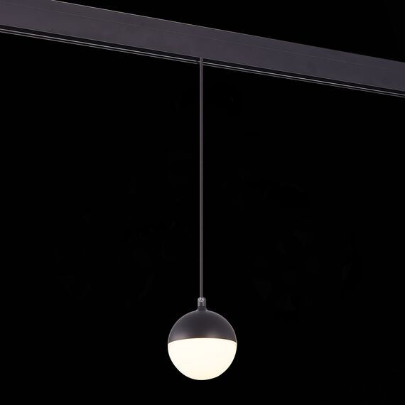 ST358.433.07 Магнитный трековый светильник подвесной Черный LED 1*7W 3000K 520Lm Ra&gt;80 120° IP20 D90 SKYLINE 48