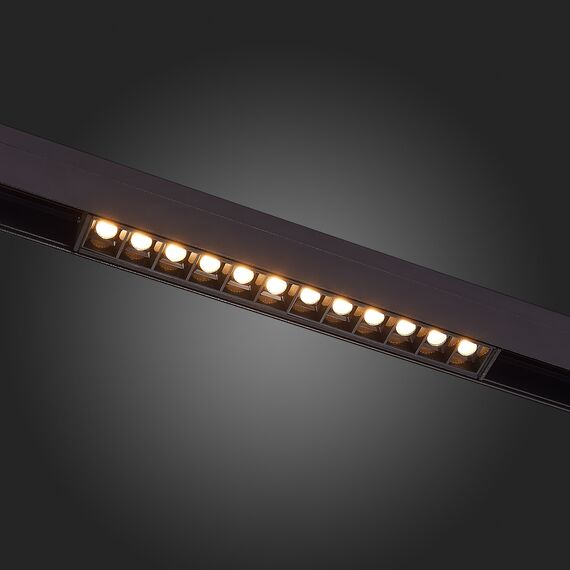 ST361.446.12 Магнитный трековый светильник Черный LED 1*12W 4000K 1 009Lm Ra>90 36° IP20 L222xW22xH4 SKYLINE 48, изображение 2
