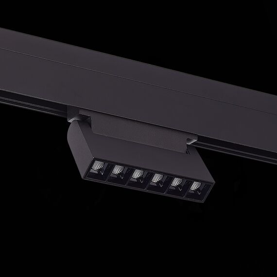ST364.436.06 Магнитный трековый светильник Черный LED 1*6W 3000K 532Lm Ra>80 36° IP20 L120xW22xH108 SKYLINE 48, изображение 4