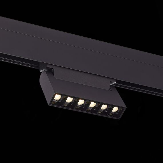 ST364.446.06 Магнитный трековый светильник Черный LED 1*6W 4000K 532Lm Ra&gt;80 36° IP20 L120xW22xH108 SKYLINE 48