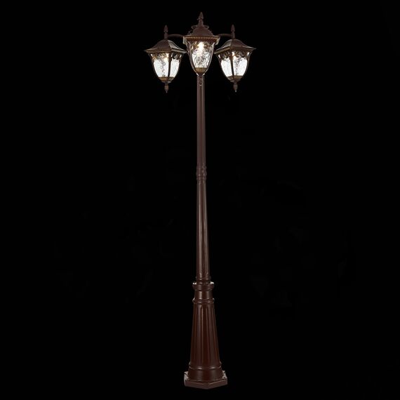 SL083.705.03 Светильник уличный наземный ST-Luce Кофейный/Кофейный, Прозрачный E27 3*60W CHIANI, изображение 7