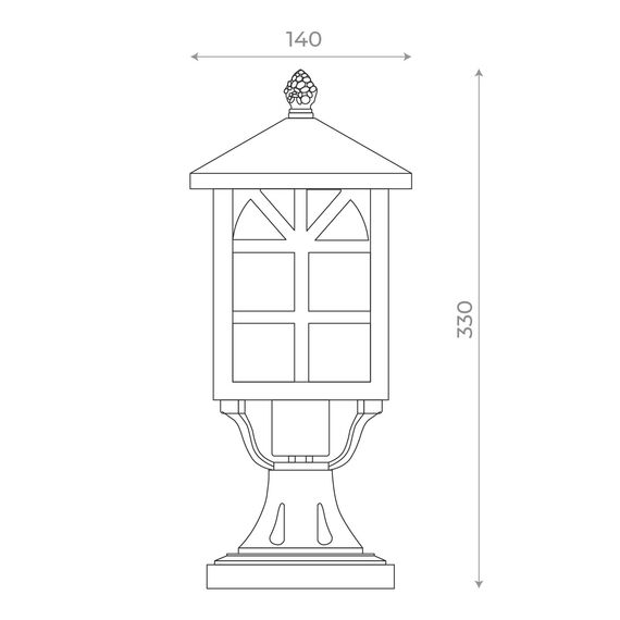 SL084.405.01 Светильник уличный наземный ST-Luce Черный/Черный, Прозрачный E27 1*60W LORNE, изображение 10