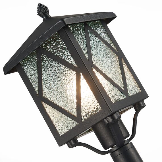 SL084.415.01 Светильник уличный наземный ST-Luce Черный/Черный, Прозрачный E27 1*60W LORNE, изображение 9