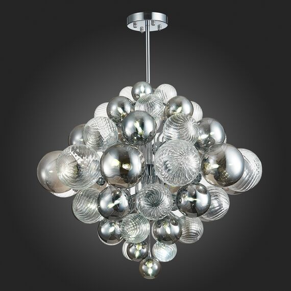 SL1124.103.29 Люстра подвесная ST-Luce Хром/Дымчатый, Прозрачный G9 29*5W 4000K VINETTO, изображение 2