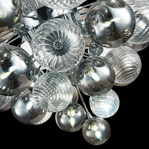 SL1124.103.29 Люстра подвесная ST-Luce Хром/Дымчатый, Прозрачный G9 29*5W 4000K VINETTO, изображение 7