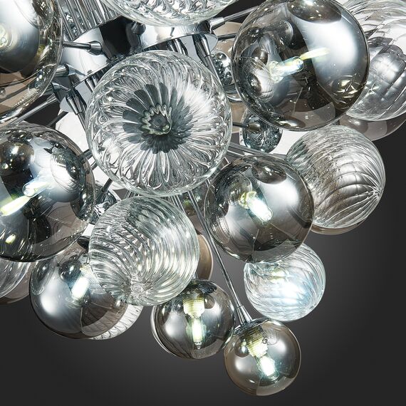 SL1124.103.29 Люстра подвесная ST-Luce Хром/Дымчатый, Прозрачный G9 29*5W 4000K VINETTO, изображение 8